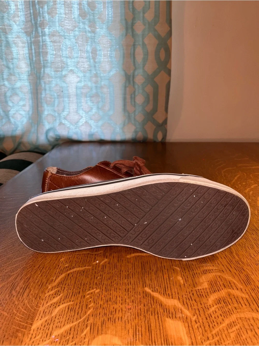 UGG Brown Leather Low-Top Men’s Sneakers